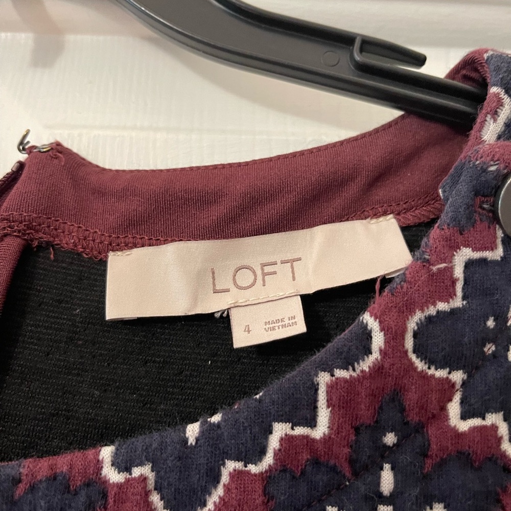 Loft - Purple/Dark blue Dress, Size 4